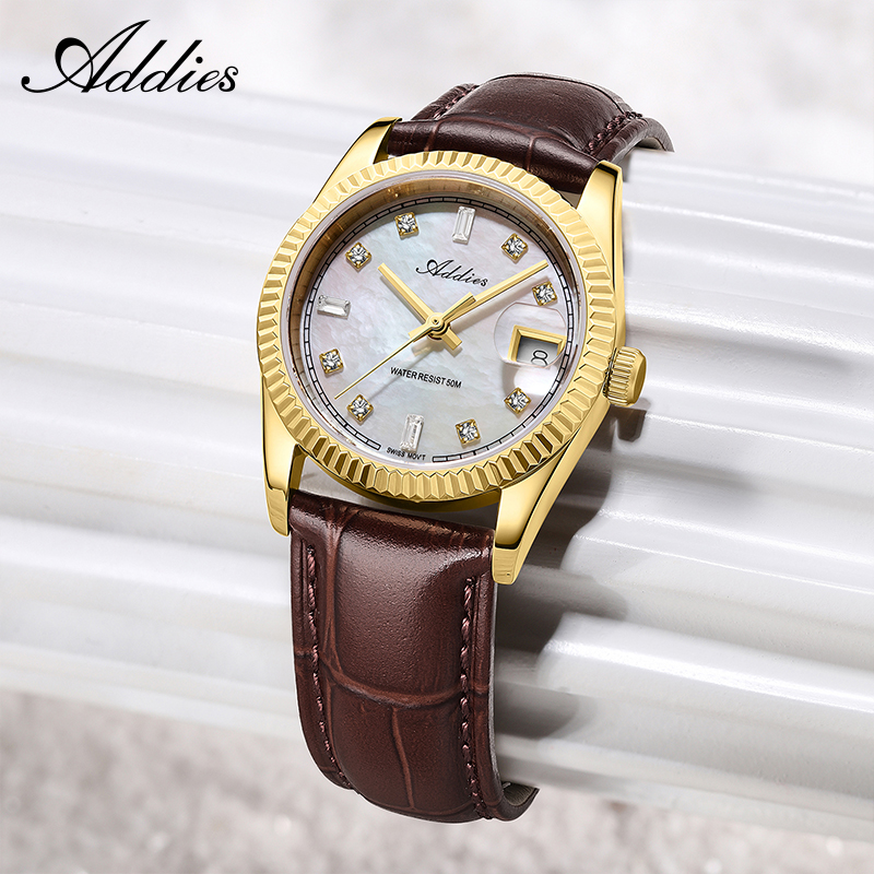 Luxury Watch Usa - アディーズ 585 クォーツ女性用腕時計 28 ミリメートル高品質サファイアガラス 50