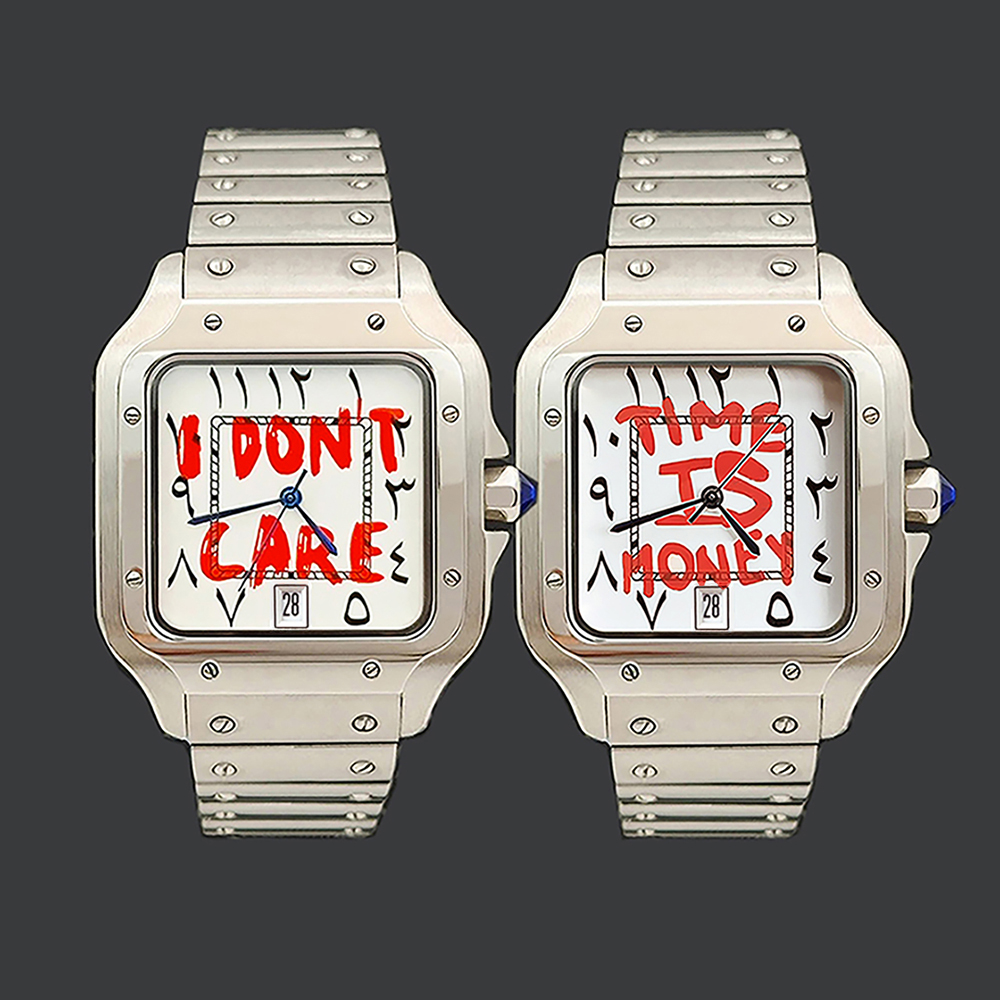 Perpetual Calendar Watch - 38MM腕時計 NH35 アラビア文字盤 TIME IS MONEY