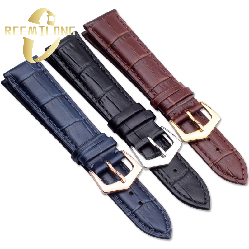 Luxury Watch Patek Philippe - ピンバックル付き牛革時計ストラップ、パティック、パティック、クロード、ブラック、ブラウン、ホワイト、ブルー、シルバー、ローズ、ゴールド、18mm、19mm、20mmの最初の層時計バンド