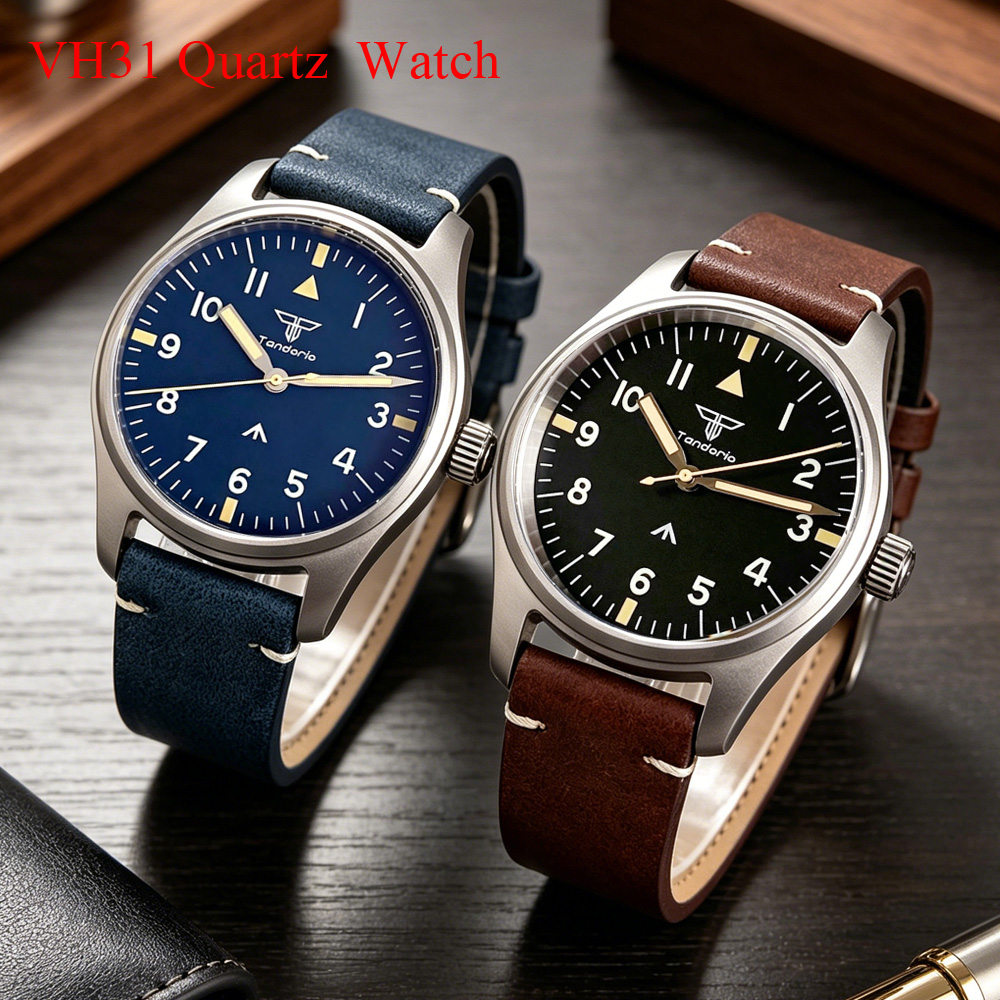 Titanium Sport Watch - タンドリオ 39mm ARサファイア チタンケース VH31 スイープセコンド