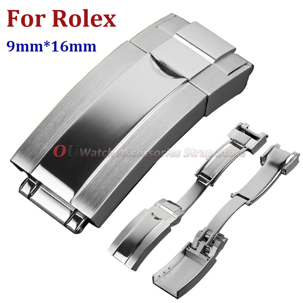 Luxury Watch Design - 9mmx16mm ステンレス鋼デプロイメントクラスプ ロレックス サブマリーナー オイスターフレックス デイトナ