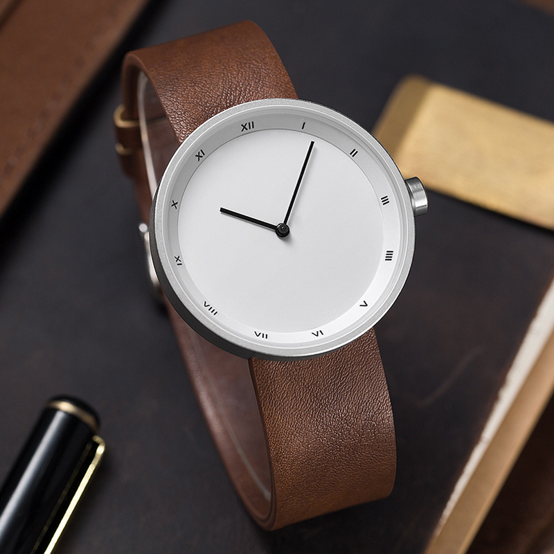 Dress Watch Ultra Thin - メンズ腕時計,レザー腕時計,防水,シンプル,新品,2022