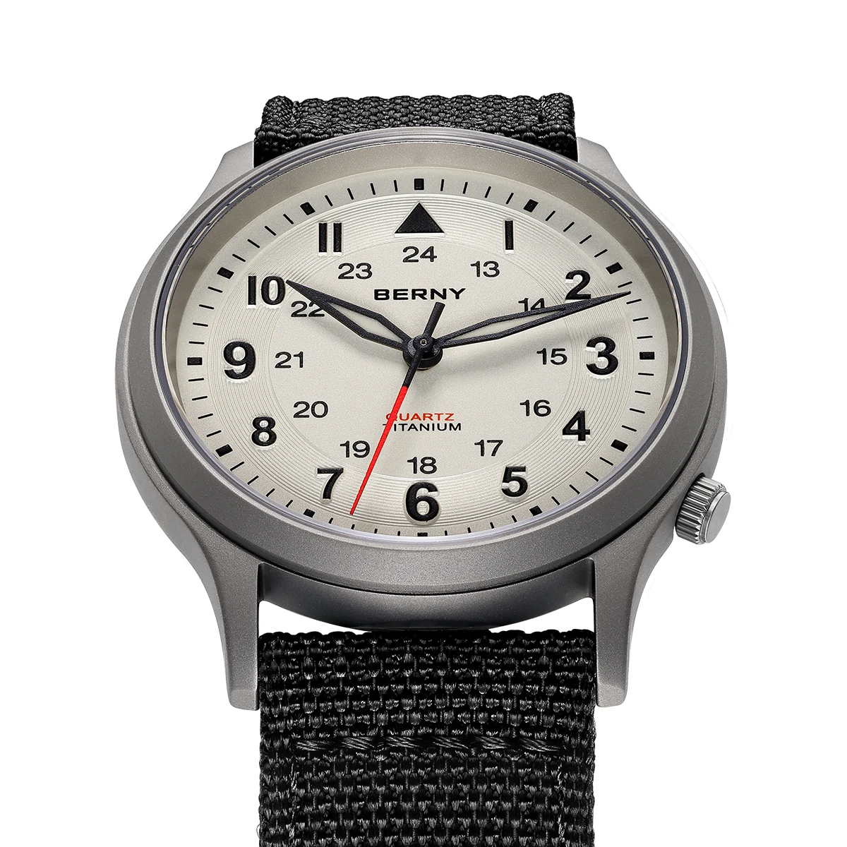 BERNY チタン腕時計男性用クラシックメンズフィールドウォ - Titanium Sport Watch のレビューと価格