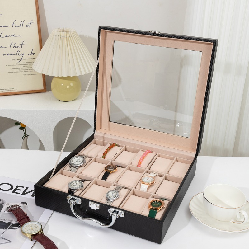 レトロ時計収納ボックス革製時計ディスプレイボックス高級 18 - Luxury Watch Collection Box のレビューと価格