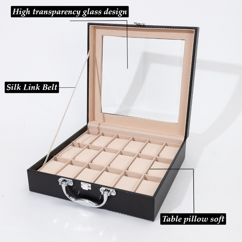 レトロ時計収納ボックス革製時計ディスプレイボックス高級 18 - Luxury Watch Collection Box のレビューと価格
