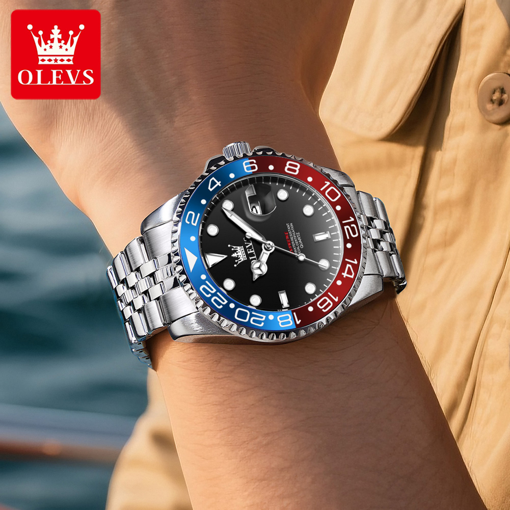 OLEVS 5657 オリジナルブランド メンズ腕時計 ビジ - Luxury Watch Brands のレビューと価格