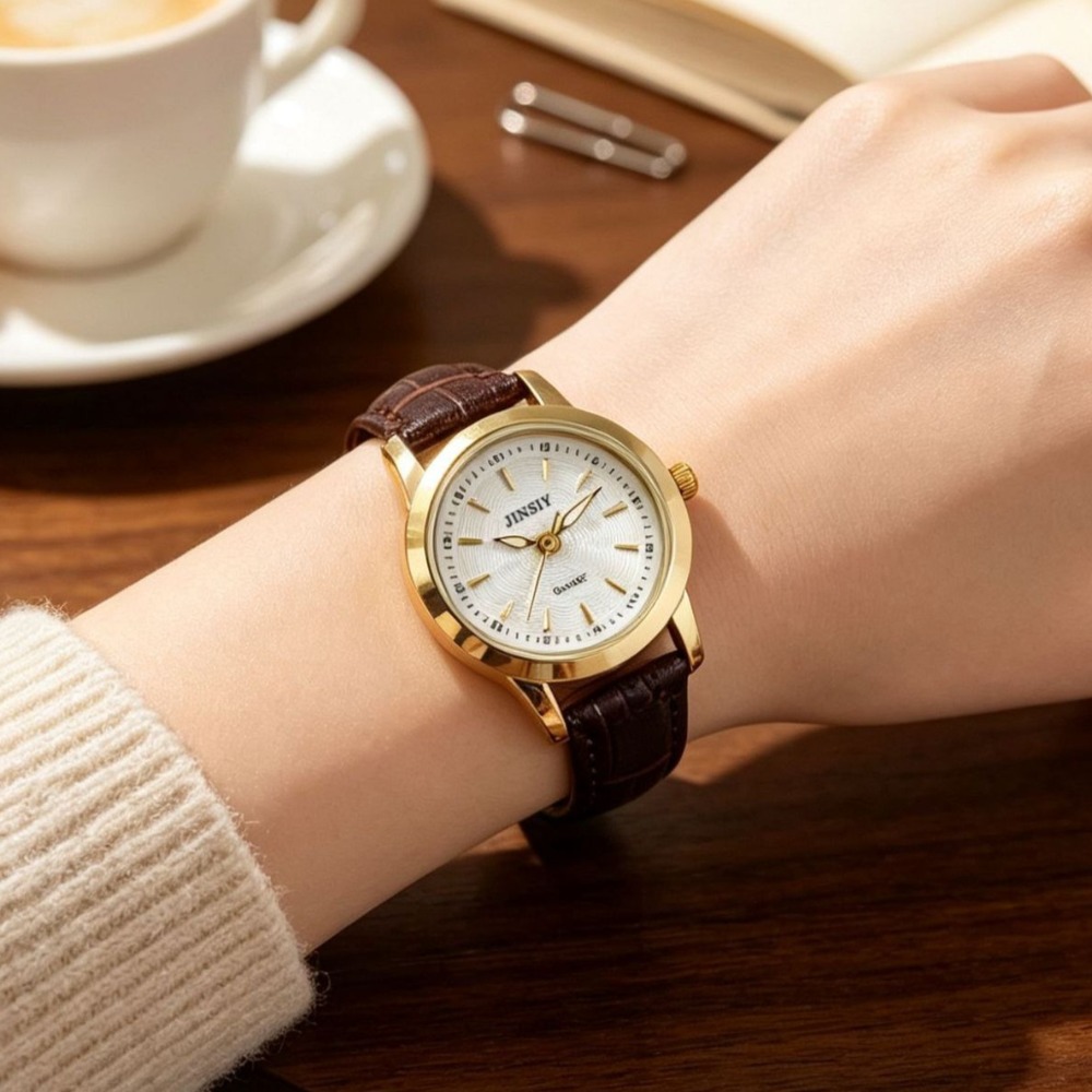 ファッションレザーストラップクォーツ時計高級女性腕時計ギフト - Luxury Watch Leather Strap のレビューと価格