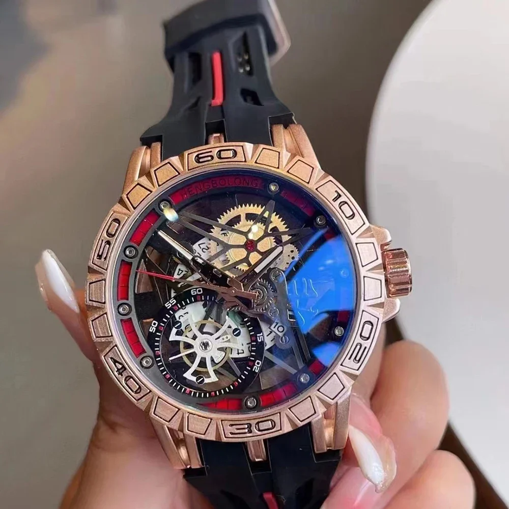3D クォーツ時計メンズ高級クリエイティブ AAA クール  - Luxury Watch Rubber Strap のレビューと価格