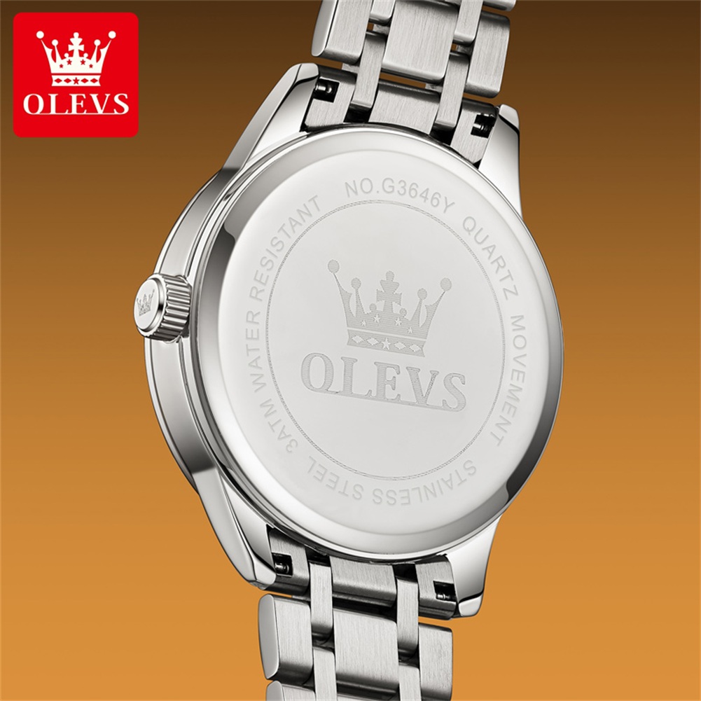 OLEVS ムーンフェイズメンズ腕時計カレンダー 30 メー - Luxury Watch Brands のレビューと価格