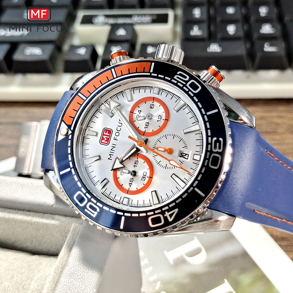 ミニフォーカス時計男性ファッションスポーツ腕時計自動日付24 - Open Heart Watch のレビューと価格