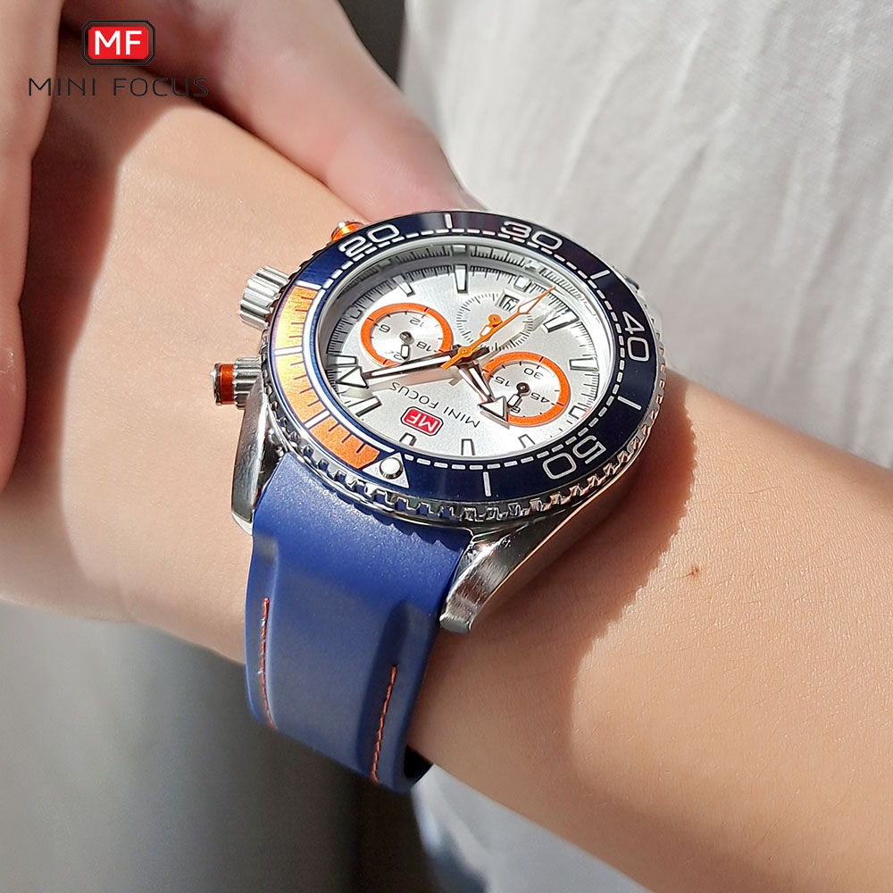 ミニフォーカス時計男性ファッションスポーツ腕時計自動日付24 - Open Heart Watch のレビューと価格