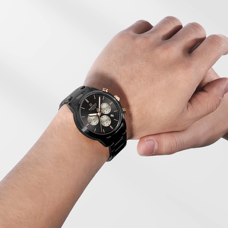 NAVIFORCE メンズクォーツクロノグラフウォッチ 防水 - Luxury Watch Design のレビューと価格
