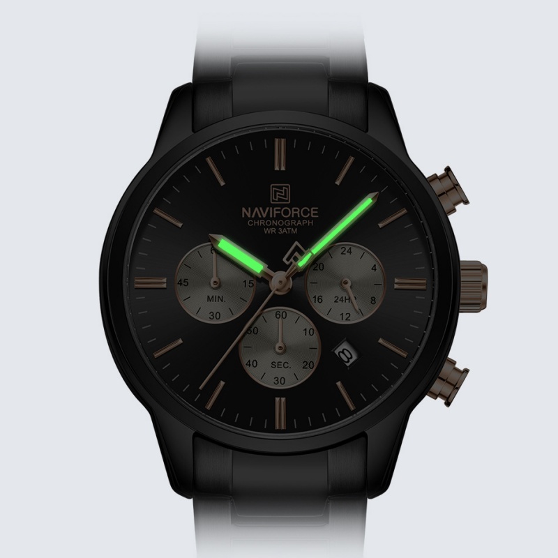 NAVIFORCE メンズクォーツクロノグラフウォッチ 防水 - Luxury Watch Design のレビューと価格