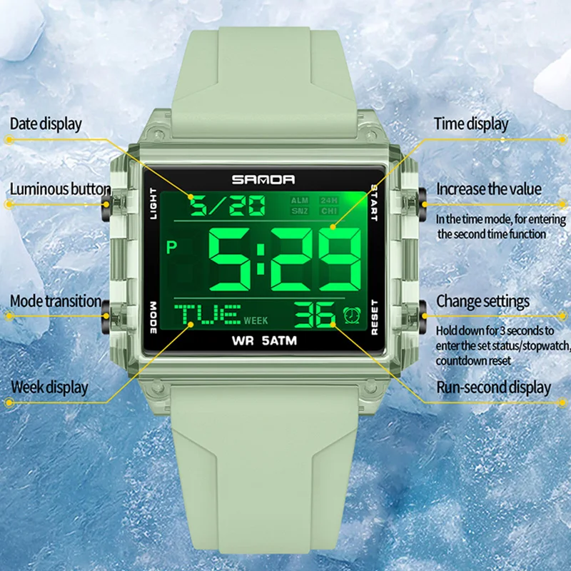 SANDAブランドファッション学生腕時計防水カウントダウン高 - Luxury Watch Brands In World のレビューと価格