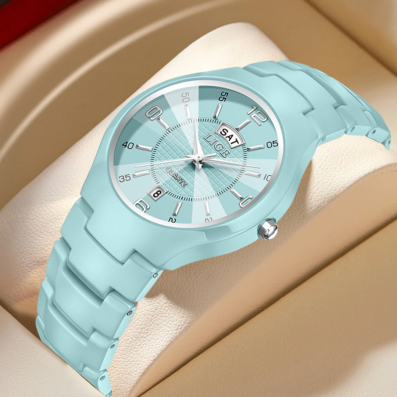 LIGE 高級エレガントなクォーツ女性腕時計ファッションセラ - Ladies Luxury Watch のレビューと価格
