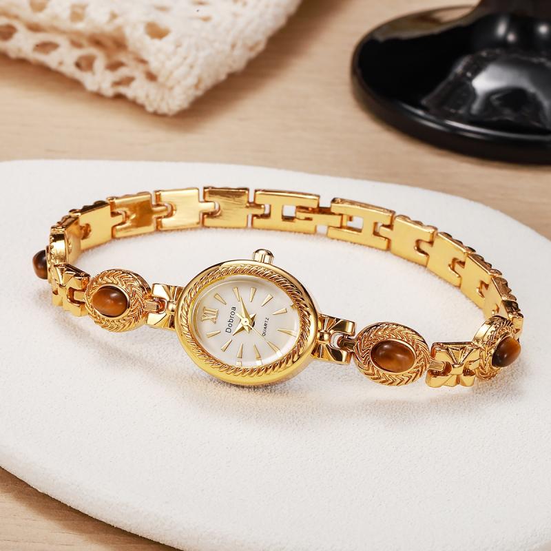 レトロな富の象徴、タイガーアイストーンチェーンウォッチ、西洋 - Luxury Watch Group のレビューと価格