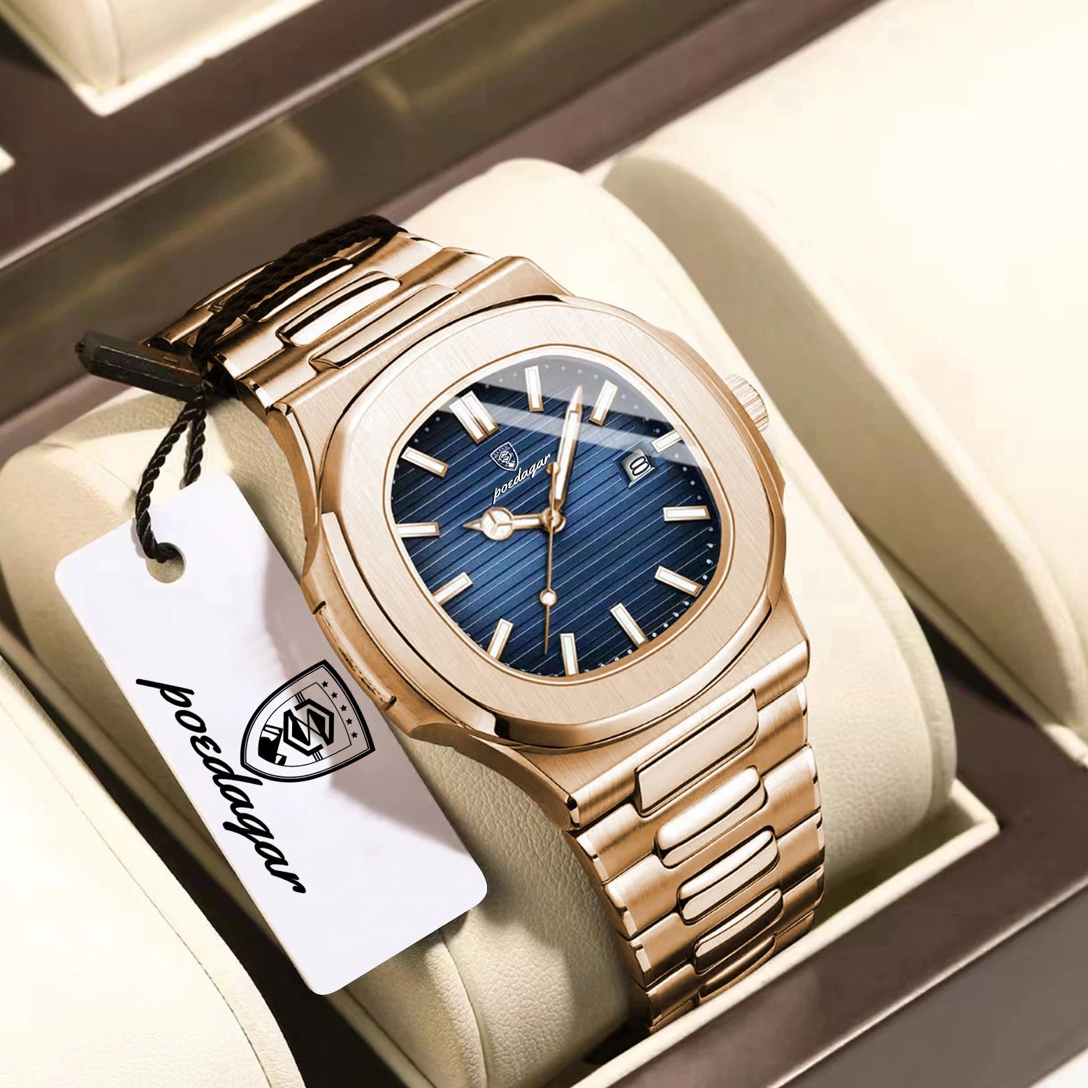 POEDAGAR ファッションカップルウォッチ 防水 夜光  - Open Heart Watch のレビューと価格