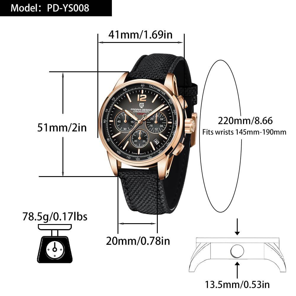 パガーニデザイン 新品 メンズ腕時計 41mm クロノグラフ - Luxury Watch Brands のレビューと価格
