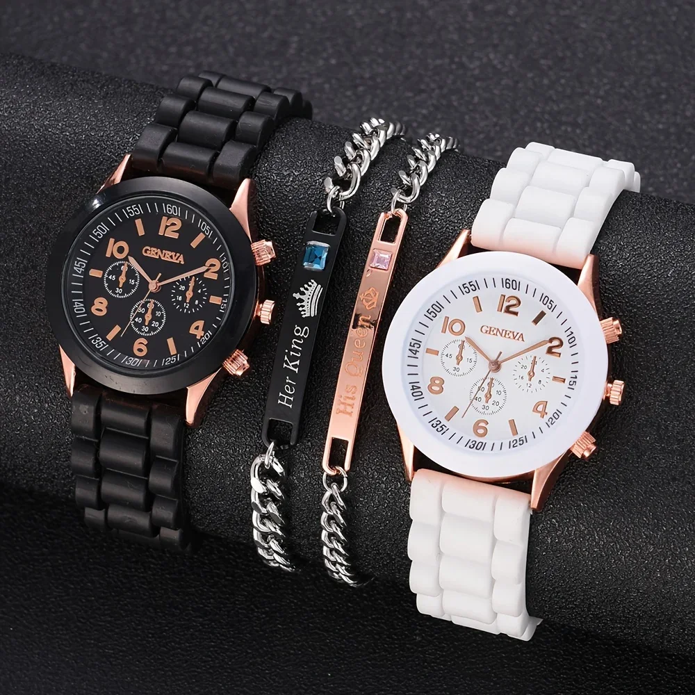 2 個の高級レディース腕時計セットファッション高級エレガント - Luxury Watch Rubber Strap のレビューと価格