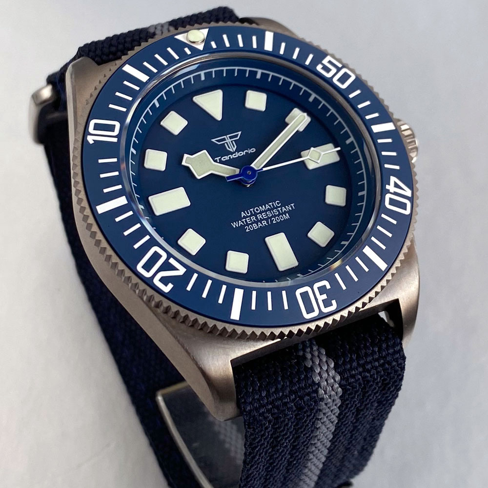 チタンケース タンドリオ 42mm レトロ FXD 日本製  - Titanium Sport Watch のレビューと価格