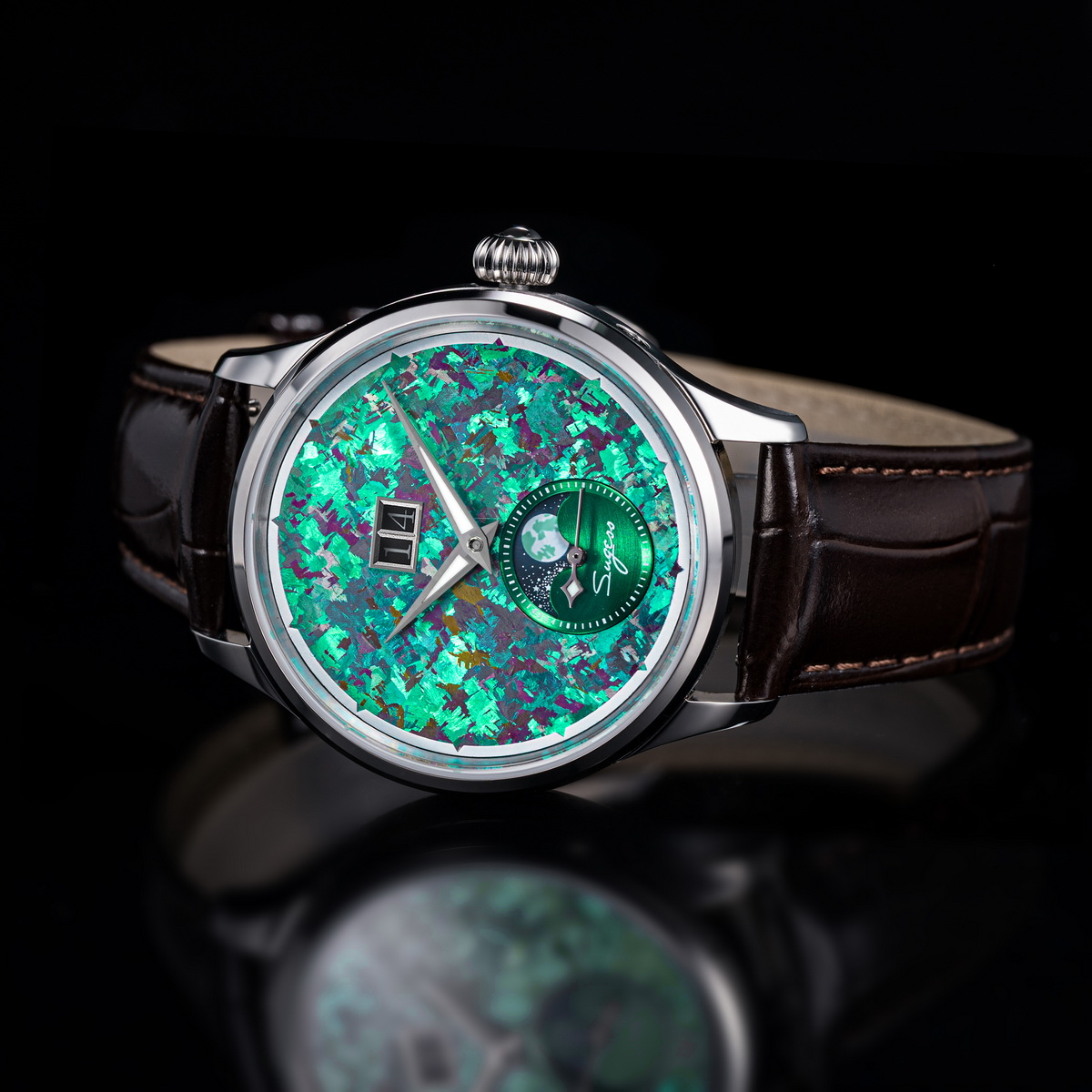 Sugess Watch of Men ムーンフェイズ ST - Moonphase Complication Watch のレビューと価格