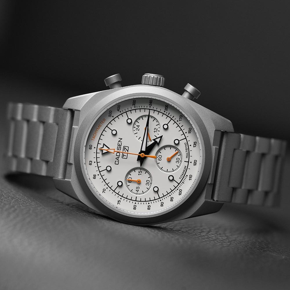 CADISEN TI-7 MULTISYNC チタンストラッ - Titanium Sport Watch のレビューと価格