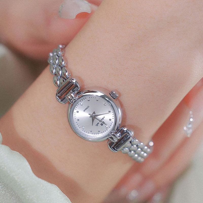 女性のための高級時計,シルバーブルーカラー,絶妙なブレスレッ - Luxury Watch Leather Strap のレビューと価格