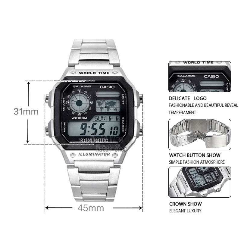 カシオ腕時計 エクスプロージョンウォッチ メンズセット ブラ - Luxury Watch Casio のレビューと価格