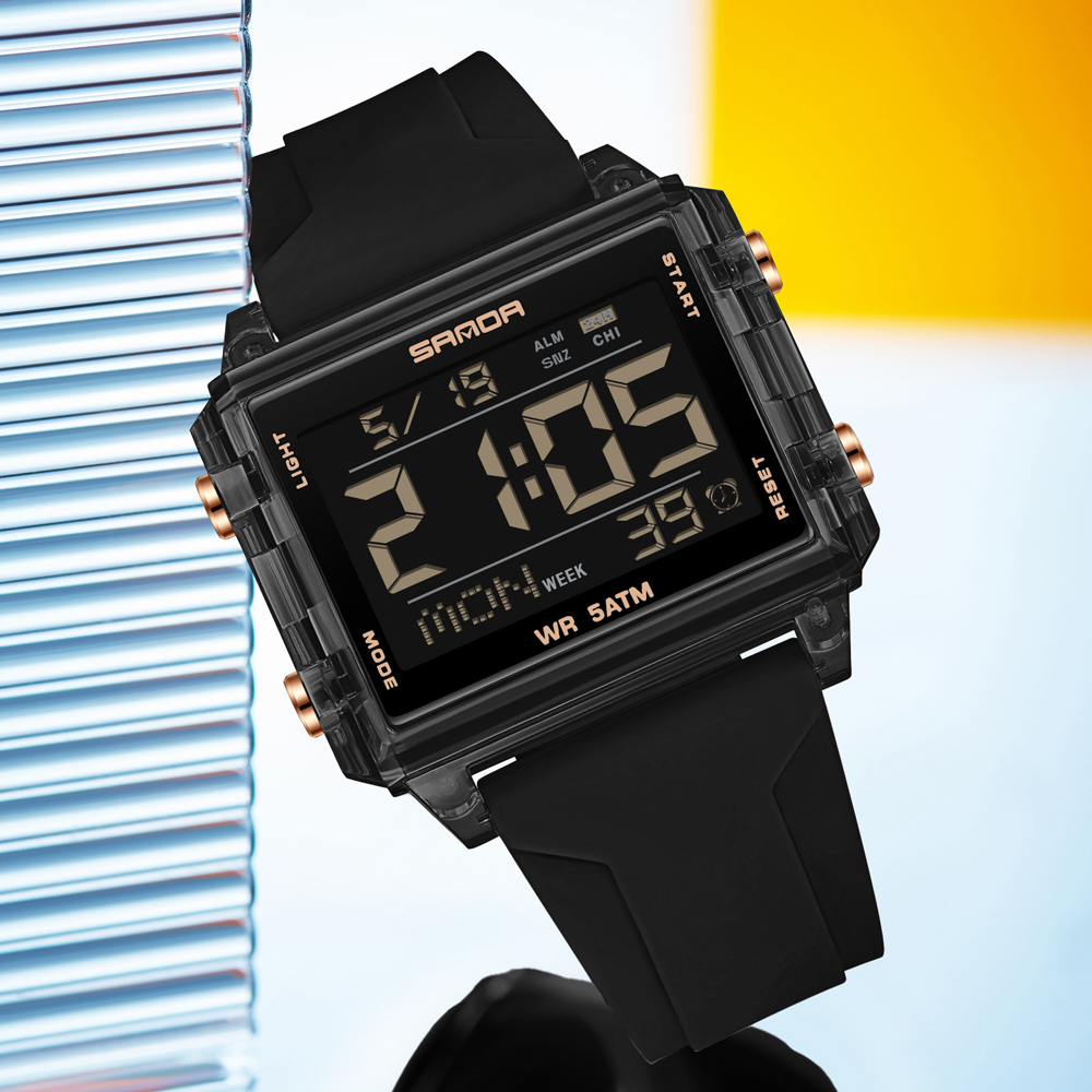 SANDA ブランドファッション LED 腕時計メンズレディ - Luxury Watch Brands In World のレビューと価格