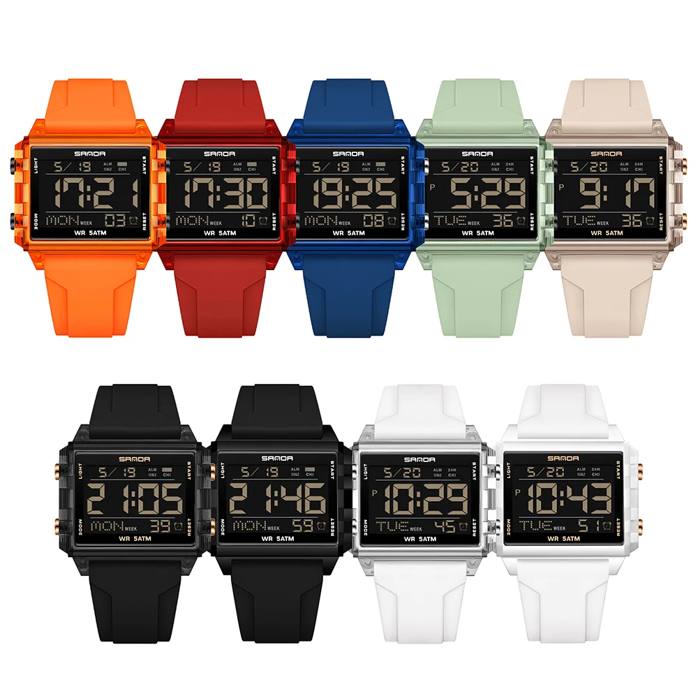 SANDA ブランドファッション LED 腕時計メンズレディ - Luxury Watch Brands In World のレビューと価格