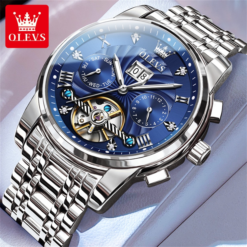 OLEVS 9910 ブランドオリジナルの本格的な男性用高級 - Luxury Watch Collection Box のレビューと価格