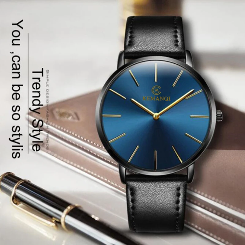 トップブランドファッション超薄型メンズ腕時計 シンプルなビジ - Dress Watch Ultra Thin のレビューと価格