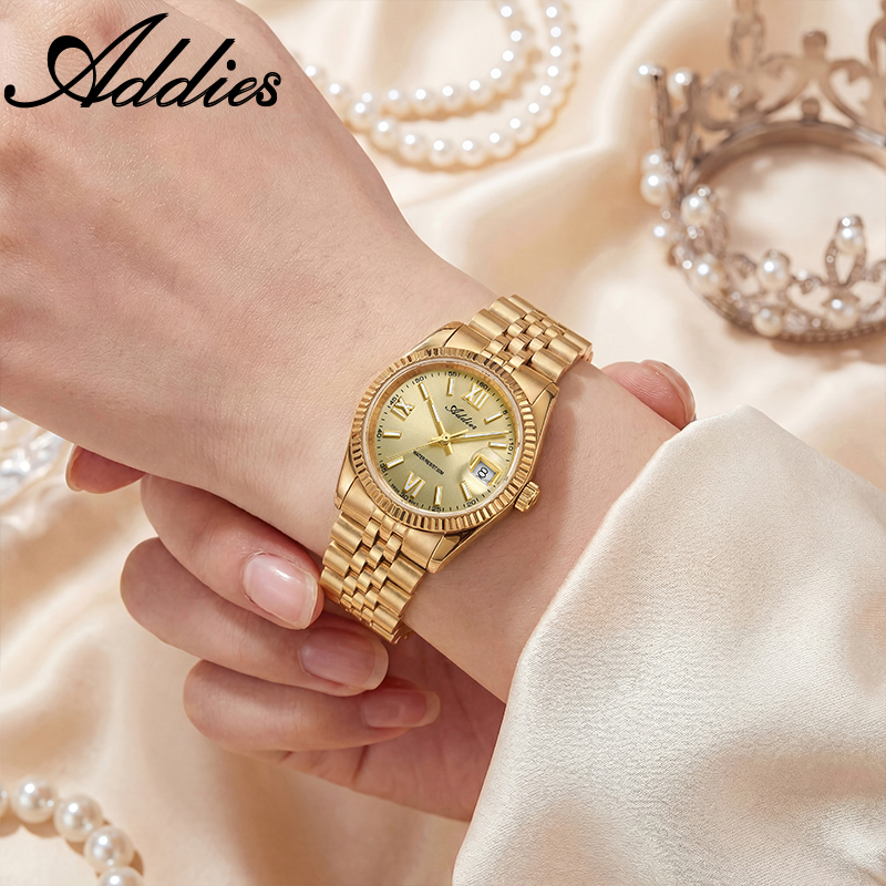 Addies 高級女性腕時計サファイアクリスタルステンレス鋼 - Perpetual Calendar Watch のレビューと価格