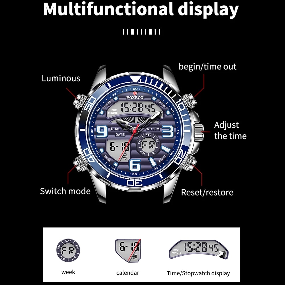 2024トップブランド高級デジタルメンズ時計トップ高級スポー - Luxury Watch Collection Box のレビューと価格