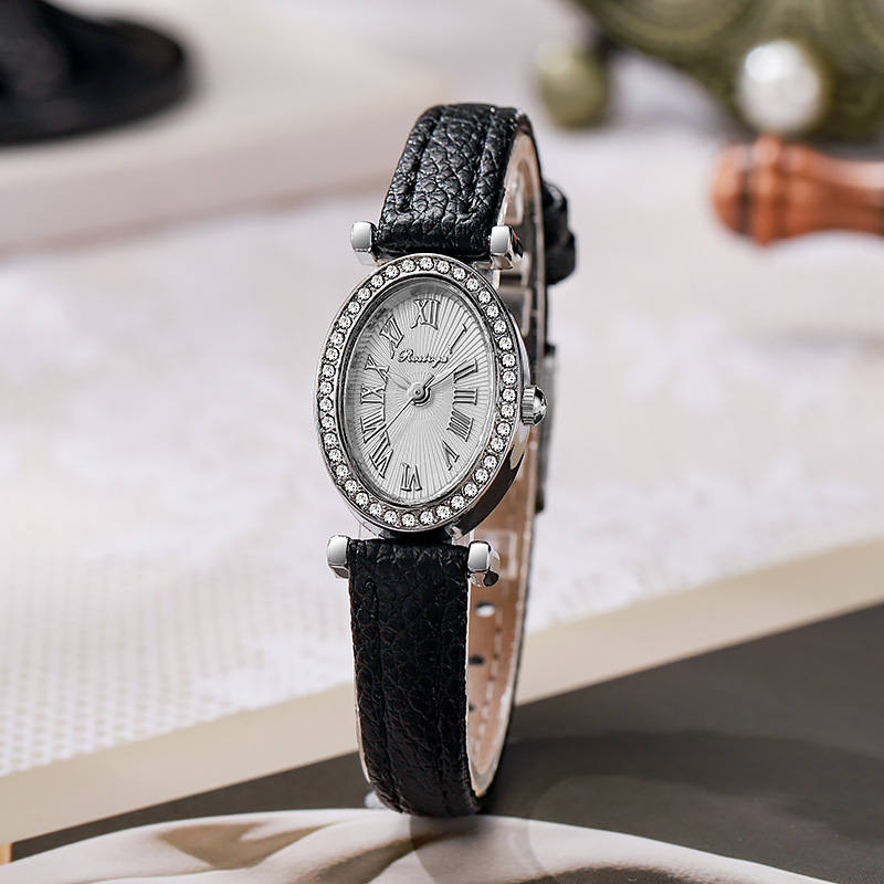 ラグジュアリーウォッチ レディース ファッション オーバルダ - Luxury Watch Leather Strap のレビューと価格