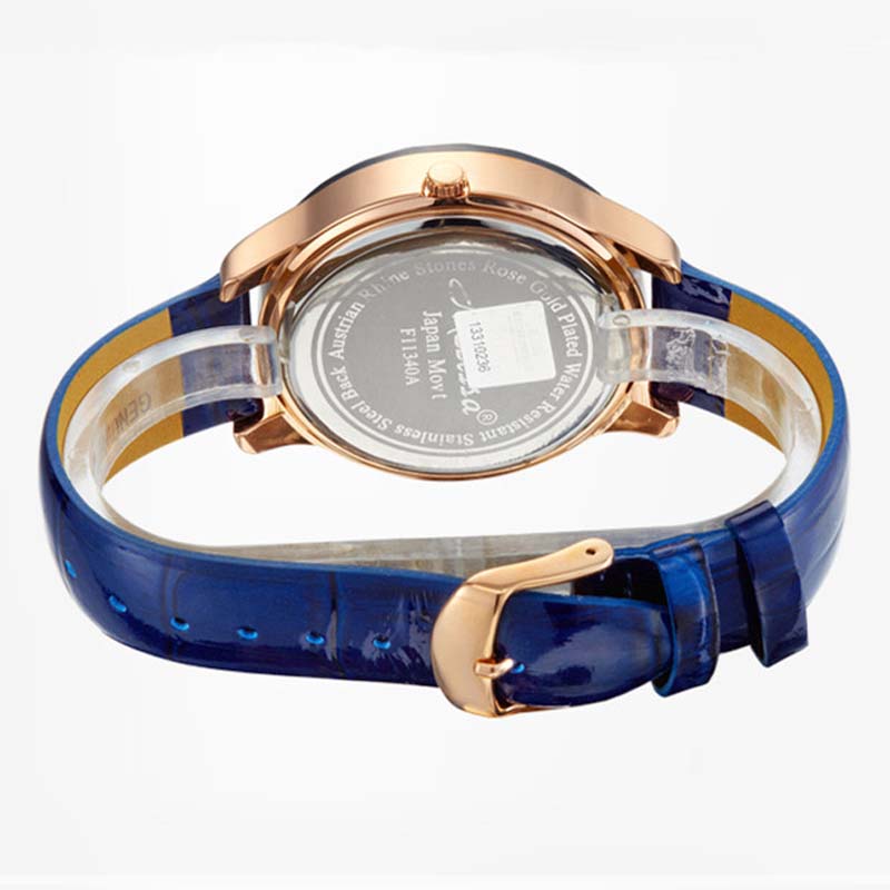 高級メリッサ女性の女性の腕時計セラミックフルラインストーンク - Luxury Watch Leather Strap のレビューと価格