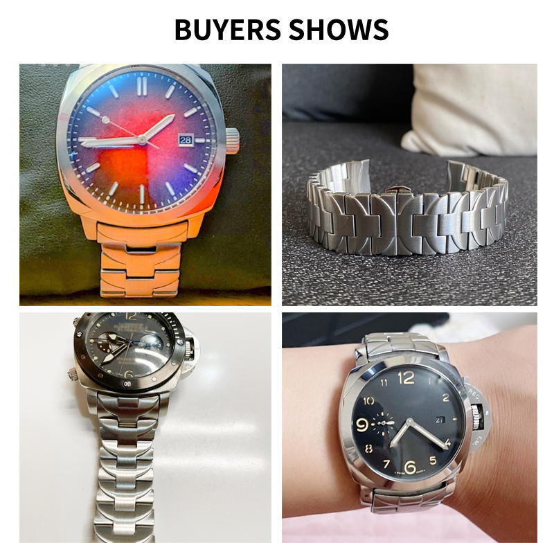 高級ステンレススチール製傷つきにくい時計バンド パネライ シ - Luxury Watch Rubber Strap のレビューと価格